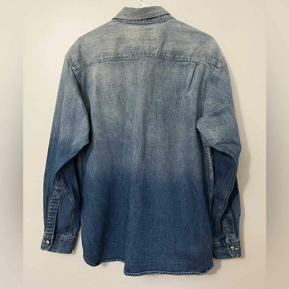 RedHead 100% Cotton Denim Button Up Shirt - Picture 3 of 6